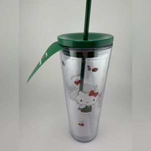 NEW 2025 Starbucks Hello Kitty Cold Cup Tumbler, 24oz